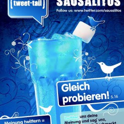 So funktioniert Marketing heute: SAUSALITOS macht Twitter zum Cocktail – und verschenkt Gutscheine gegen Tweets!