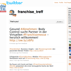 @franchise_treff: Echtzeit-News der #Franchise-Branche bei #Twitter!