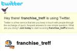Franchise-Treff bei Twitter