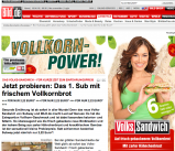 Franchisesystem Subway bringt mit Bild.de das "Volks-Sandwich" raus