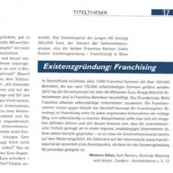 Cool: IHK-Zeitschrift verweist auf Selbsttest des FranchisePORTAL